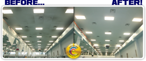 Acoustic Tile Cleaning Services in Ontario CA for a Manufacturing Plant