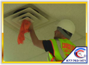 Ceiling Cleaning Specialist will Detail your Ceiling Diffusers by Polishing it as well