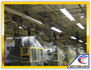 Exposed Overhead Structure cleaning for Manufacturing Plant
