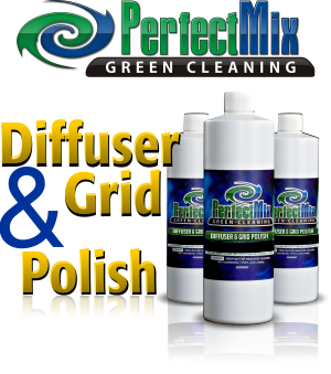Perfect Mix™ Diffuser & Grid Polish that will restore your diffusers and grids to look like new again.