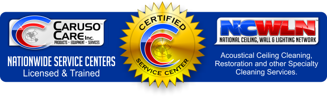 Certified Ceiling Cleaning Service Center Logo.