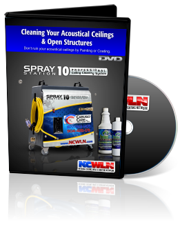 DVD Video Presentation to learn about Acoustical Ceiling Cleaning, Ceiling Restoration, Exposed Overhead Structure Cleaning