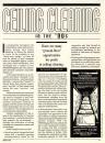 Page 1 of 2 for Services Magazine with article about ceiling cleaning in the 90's